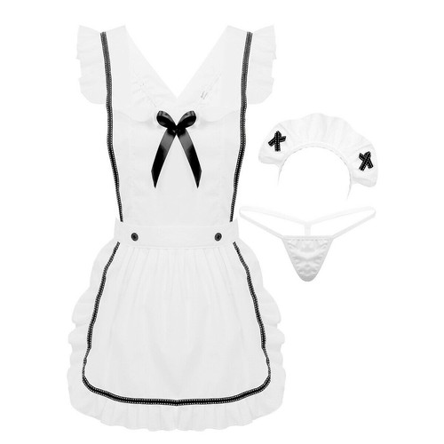 Maid Costume Women's Sexy Lingerie Sets Maid Halloween Carnival Cosplay - Picture 8 of 9