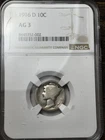 1916-D 10c NGC AG-3 Mercury Dime