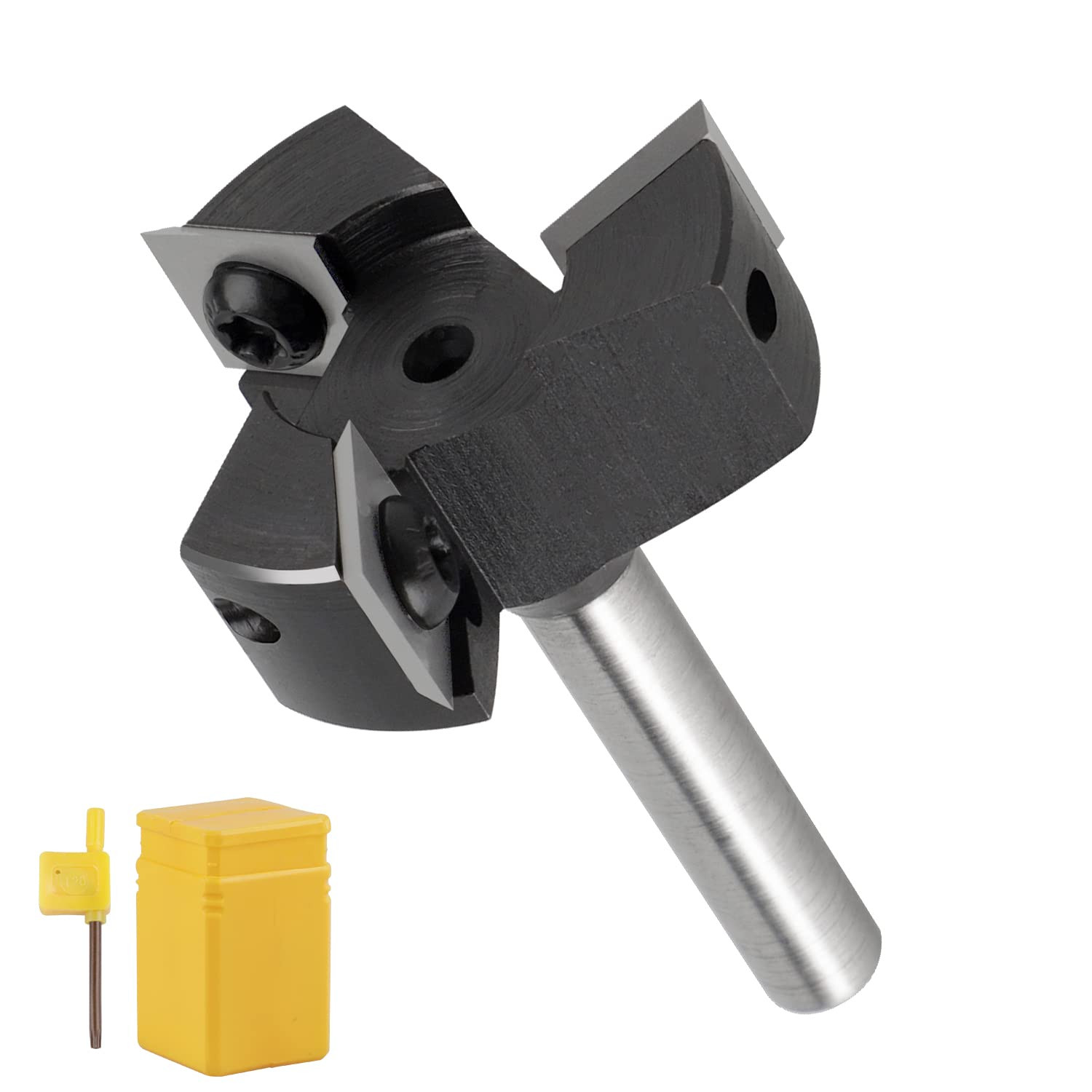 Fresa per Spianare Legno Gambo 8mm - Taglio 39mm per CNC e Manuale