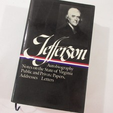 Thomas Jefferson Library America Writings Autobiography Notes State of Virginia