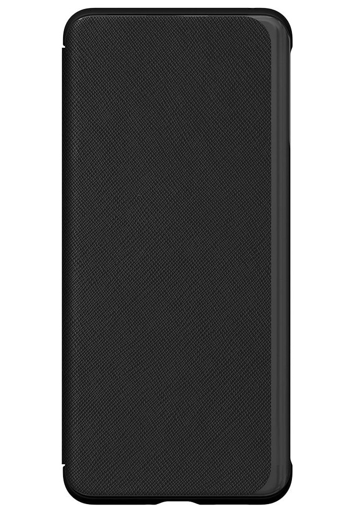 Étui clapet Oppo Find X5 Lite avec porte-carte noir en simili cuir