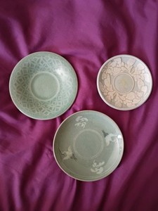 Korean Tea Cup Dishes Mid 20th Century 