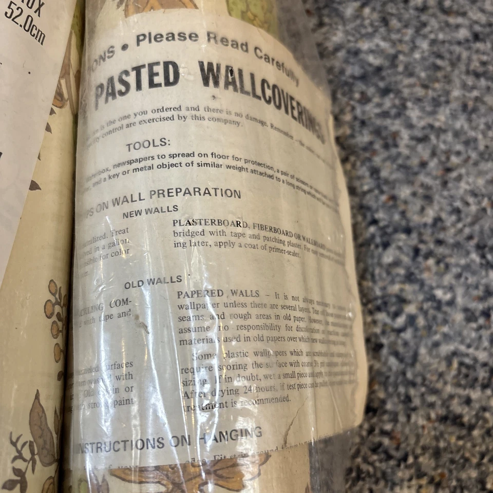 Papel de parede vintage década de 1970 planta pendurada flores florais rolos duplos conjunto de 2 verdes - Imagem 4 de 4