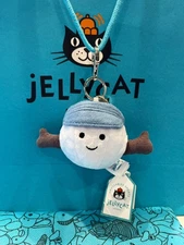 Jellycat Amuseable Sports Golf Bag Charm – Plush Keychain, NWT