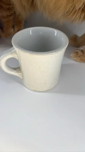 Victor Ceramic Coffee Mug Diner Restaurant Ware Off White USA