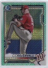 2021 Bowman Chrome Prospects Mega Box Aqua Mojo Refractor /225 Cade Cavalli 14mh