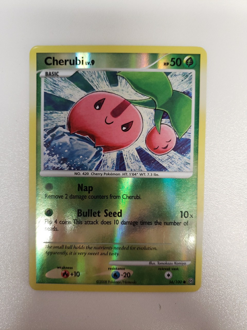 Cherubi 56/100 Stormfront Reverse Holo (Pokémon TGC) LP