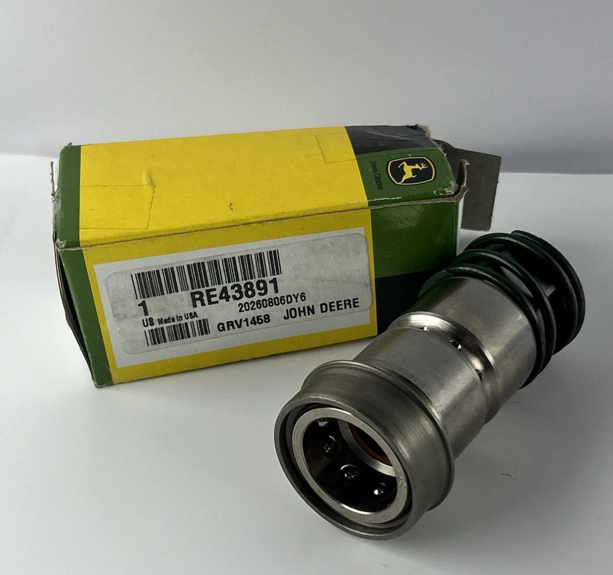 John Deere RE43891 OEM Hydraulic Breakaway Cartridge Female 7410 7610 7710 7810 photo 4