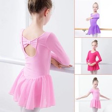 Girls Ballet Dress Gymnastics Dance Leotard for Short Sleeve Ballet Dancewear
