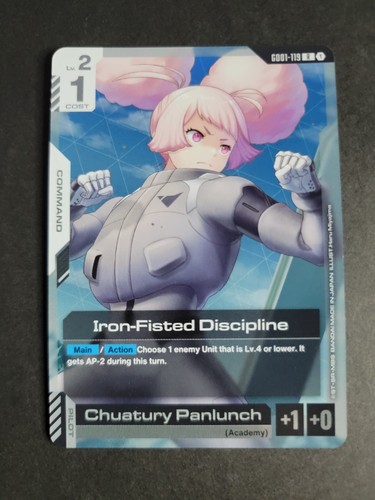 Iron-Fisted Discipline GD01-119 Rare Gundam NewType Rising