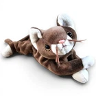 Ty Beanie Babies Pounce Cat Beanbag Plush Toy Brown Vintage 1997 8"