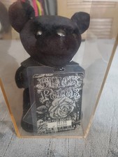 Grateful Dead Bean Bear Black Peter Limited Edition Liquid Blue 12520 of 30000