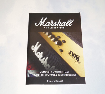 MARSHALL OWNERS MANUAL * JVM210H * JVM210C
