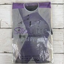 Silkies Ultra Soft Dimensions Control Top Panty Pantyhose Off Black X Queen USA
