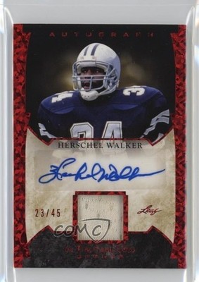 2022 Leaf ITG Used Sports Red Pattern 23/45 Herschel Walker #GUA-HW1 Auto 1ul2