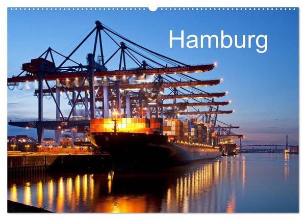 Hamburg (Wandkalender 2027 DIN A2 Quer), Calvendo Monatskalender-image