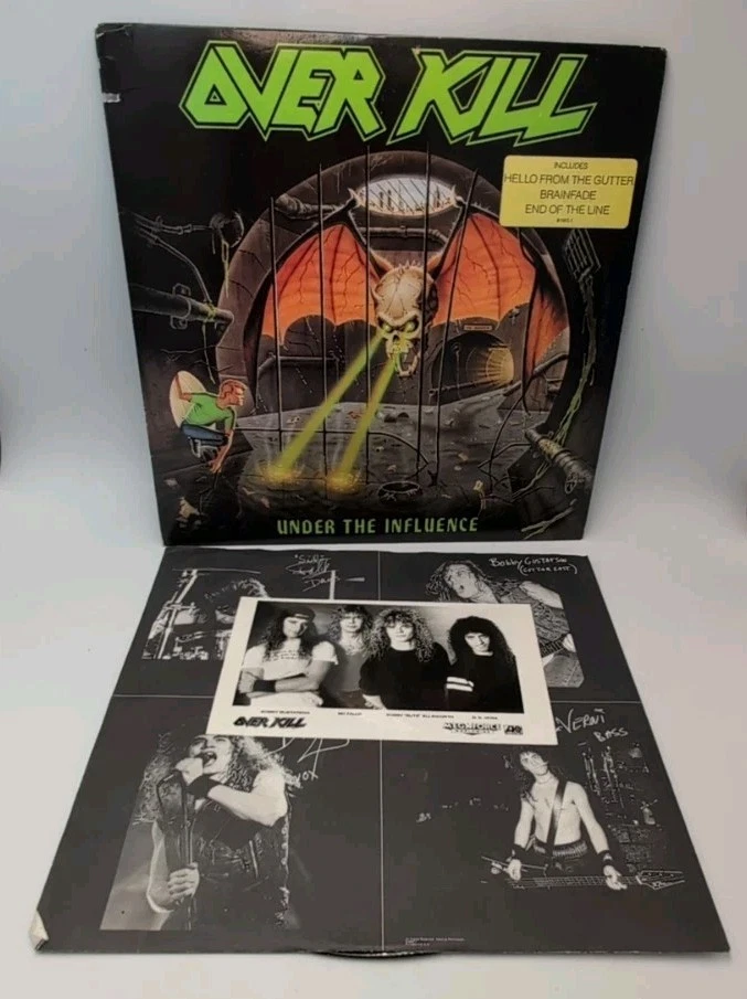 Overkill - Under The Influence LP - Megaforce NM - Image 2 of 4