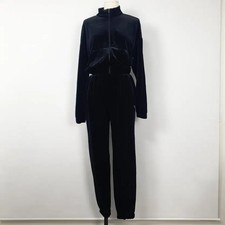 Jacxmix Velvet Training Set Black S - Comfortable Loungewear