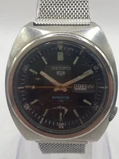 SEIKO 5 6119-6020 Automatic Watch Men's Sports Model Vintage