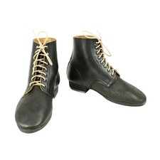 Schnurschuhe M43, German ankle boots, pre-blackened - repro - Size 47