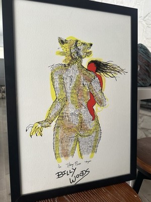 Billy Woods Hiding Places Hand Signed Cotton Print 13 x19  Limited Edition 1/20