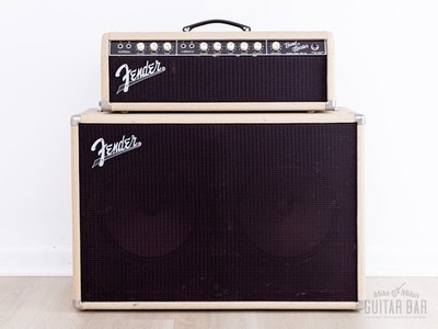 1962 Fender Bandmaster Vintage Pre-CBS Tube Amp Blonde w/ 2x12 Cab