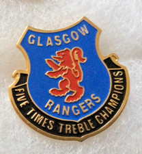 Rangers Football Club Five Times Treble Champions Badge