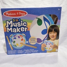 Melissa  Doug 3-in-1 Wooden Music Maker Creative Toddler Toy, New