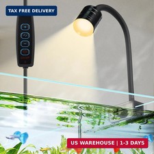 UPETTOOLS 3W LED Aquarium Light with 3 Color Modes - Clip On Fish Tank Lamp for