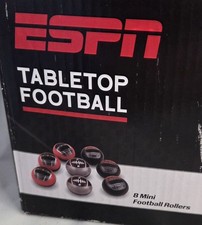 New ESPN Tabletop Football Game with 8 Mini Football Rollers  52 inch Play Mat