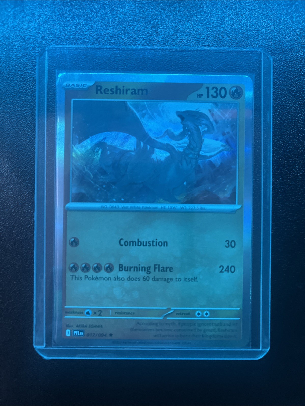 Pokémon TCG Reshiram #017/094 Phantasmal Flames Reverse Holo Card