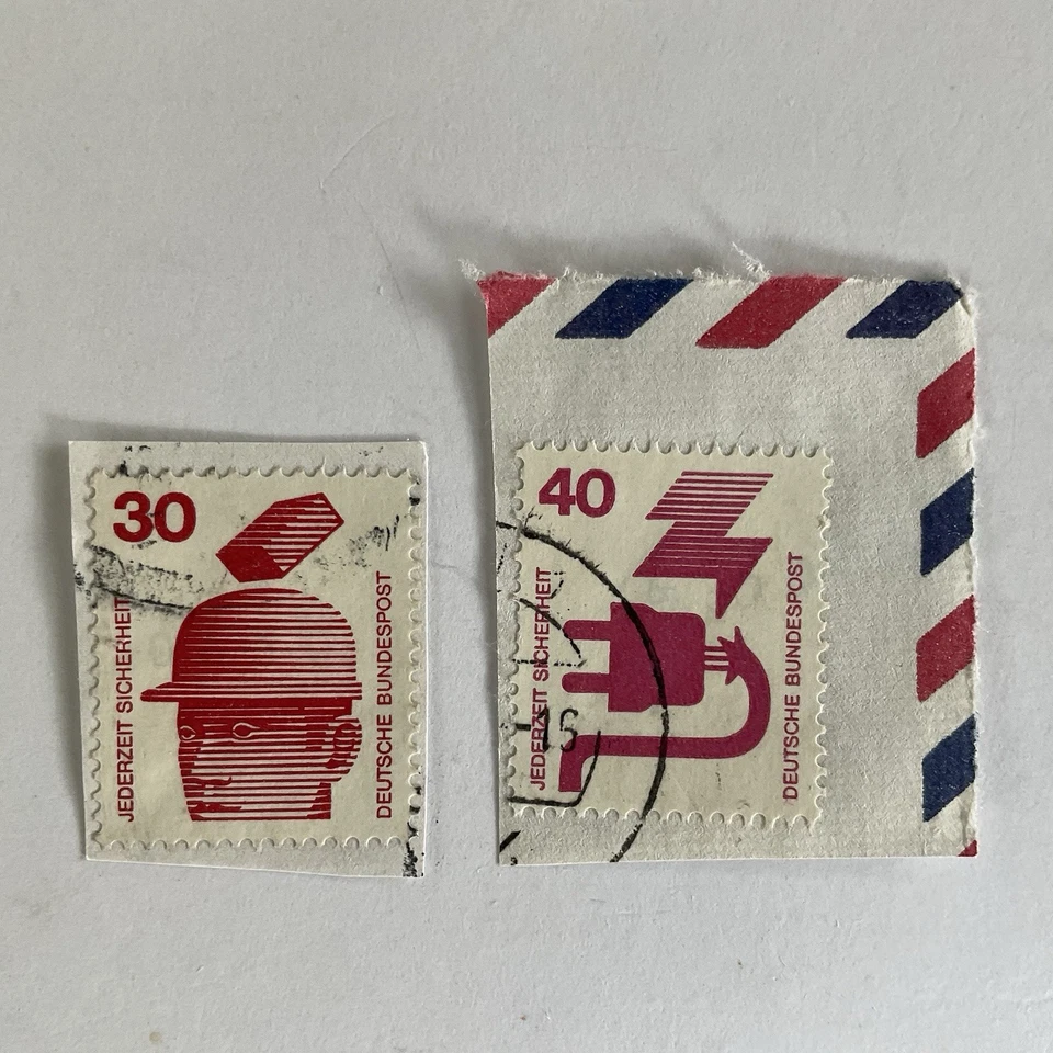 15 Germany stamps~1971-1975~Accident prevention~Macke~joust+German occupation - Image 3 of 4