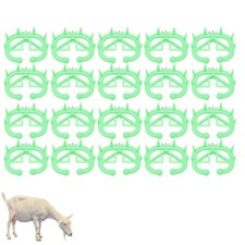 20 PCS Calf Weaner Reusable Plastic Cow Cattle Nose Rings Weaning Tool
