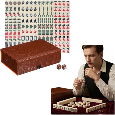 Chinese Portable Mini Mahjong Tile Set Mini Mahjong Set 146 Tiles - Portable Tra