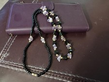 Venetian h e m a t i t e, pink Venetian glass...