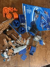 Meccano Erector 6520 Motion System Set Open Parts And Instructions As Is