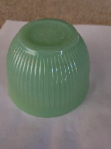 VTG. OVEN FIRE-KING JADEITE JANE RAY RIBBED DESIGN USA TEA CUP. COFFEE CUP.
