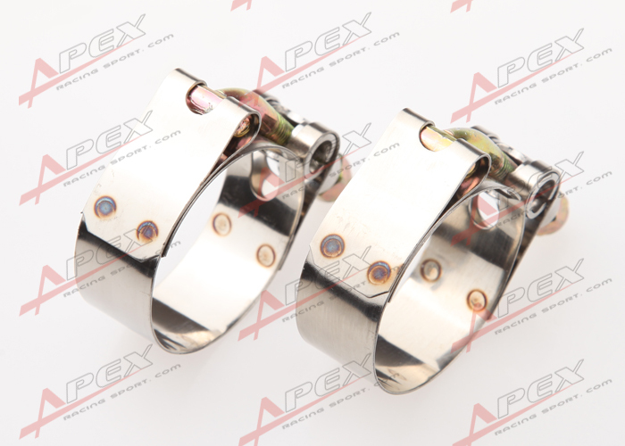 Abrazadera De Manguera T-Bolt De Acero Inoxidable 8x1.5 Pulgadas | Rango 43-49mm, Acero Inoxidable