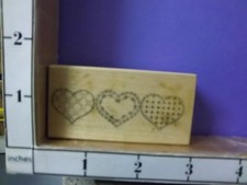 PSX three Border Hearts Decorative rubber stamps 30G