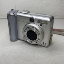 Canon PowerShot A60 IS 2.0MP Digital Camera 4x Zoom Parts Repair Powers On READ