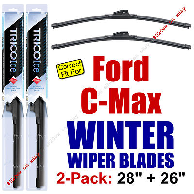 WINTER Wiper Blades 2-Pack Premium - fit 2013+ Ford C-Max CMAX - 35280/260