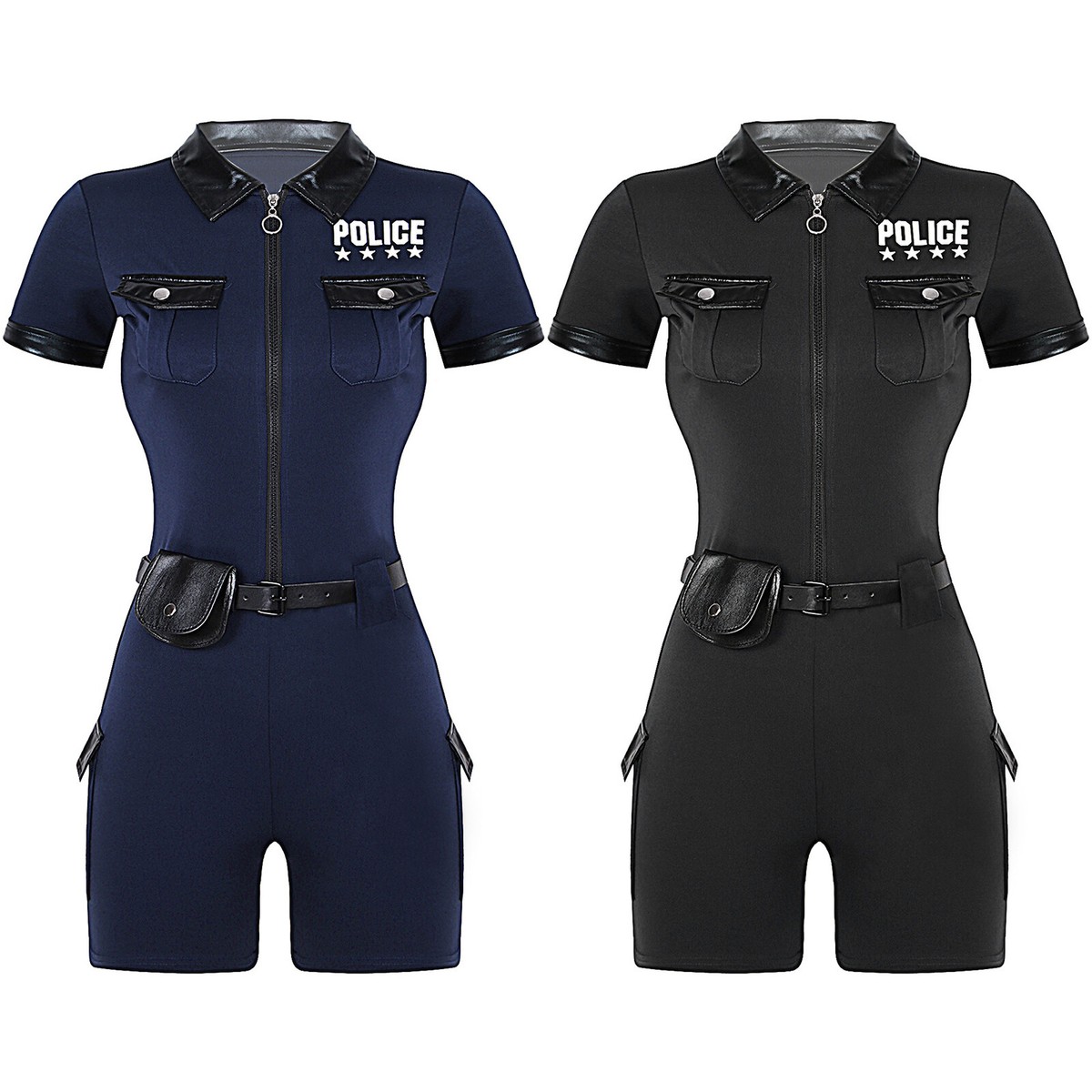 Frauen Bodysuit Cosplay Jumpsuit Halloween Trikot Uniform Clubwear