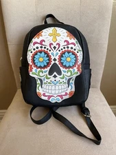 2024 Universal Halloween Horror Nights Sugar Skull Head Mini Backpack Vinyl NWT