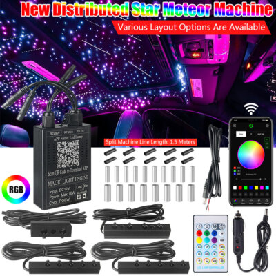 NEW Car Home Headliner Shooting Meteor Star Light kit Ceiling 860PCS Fiber Optic