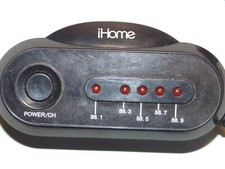 iHome Auto Ultra Compact Wireless FM Transmitter Black IH-BL-CT500B Car Vehicle