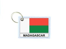 Keychain Double-Sided Flag RM MADAGASCAR