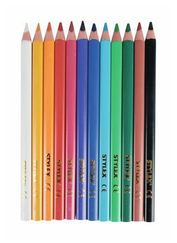 12 Jumbo Buntstifte Im Dreikantformat