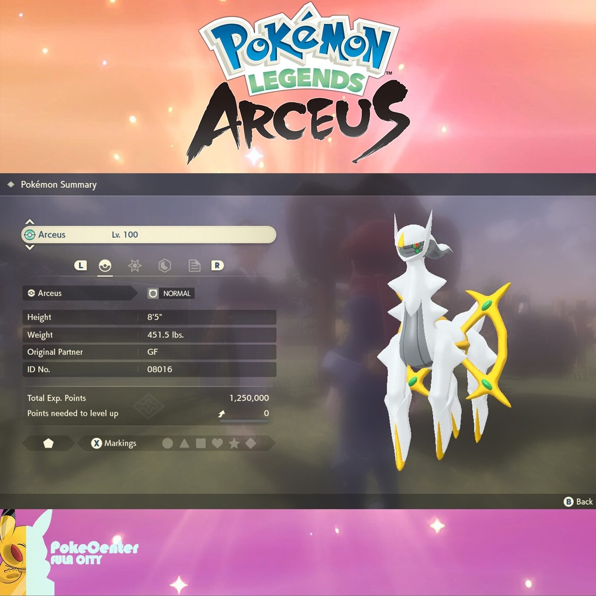 Arceus 🔹 GameFreak 20th Anniversary 🔹 Pokémon Legends Arceus | eBay