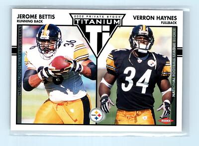 2002 Pacific Private Stock Titanium #157 Jerome Bettis / Verron Haynes Retail