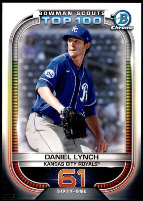 Daniel Lynch 2021 Bowman 5x7 Scout's Top 100 #BTP-61 17/49 Royals